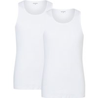 camano Men comfort BCI cotton Tanktop T-shirt 2p 1000 - white XXL von CAMANO