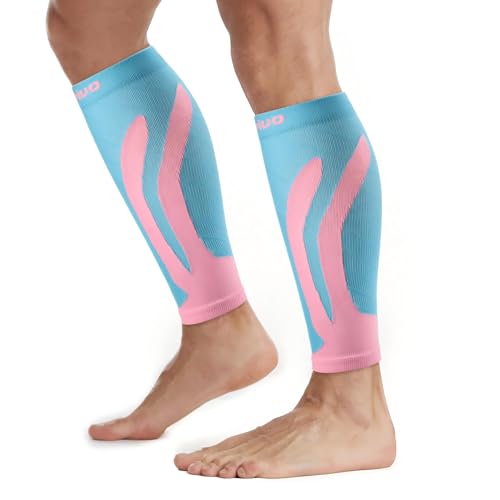 CAMBIVO 2 Paar Wadenbandage, Kompressionsstrümpfe Damen Herren, Stützstrümpfe, Compression Socks, Waden Kompression, Waden Beinlinge für Sport, Fussball, Laufen,Schwellung, Erholung von CAMBIVO