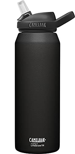 CAMELBAK Unisex – Erwachsene Eddy+ Lifestraw Vss 1L Trinkflasche, Black, Einheitsgröße von CAMELBAK