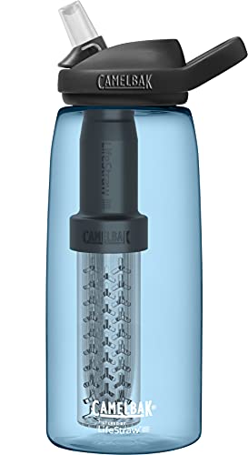 Camelbak Eddy+ gefiltert durch Lifestraw Water Bottle Echtes Blau von CAMELBAK
