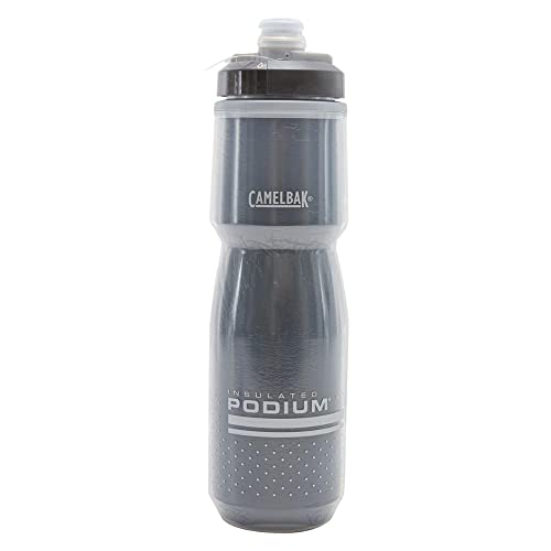 Camelbak Podium Chill Sportwasserflasche, Quetschflasche, zum Laufen, Radfahren, Wandern Schwarz, 700ML von CAMELBAK
