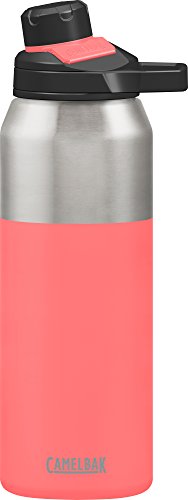 Camelbak Trinkflasche CHUTE Mag Vakuum Edelstahl isoliertechnologie Wasser Flasche, rosa (Coral), 32oz von CAMELBAK