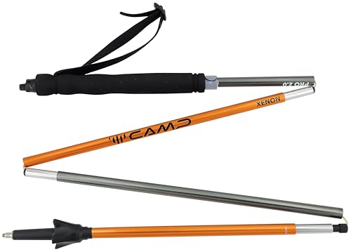 Camp Xenon Pro 2.0 Orange - Leichter kompakter Trekkingstock, Größe 135 cm - Farbe Orange von CAMP