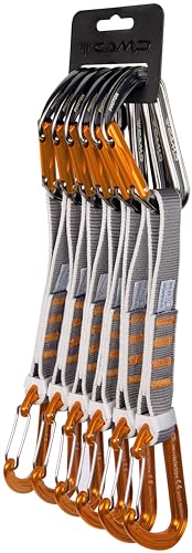 CAMP Photon Mixed Express Ks 6 Pack 18 cm Orange - Leichte hochwertige Expressschlinge, Größe One Size - Farbe Gunmetal von CAMP