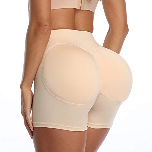 CANDYANA Silikon gepolsterte Butt Lifter Pants Frauen Fake Hips Enhancer Kurze Slips, Hip Enhancer Butt Lifter Taillentrainer Control Boyshorts von CANDYANA
