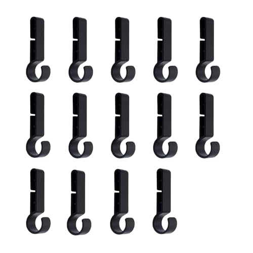 CANGCANG 14PCS Helmclips für Scheinwerfer Schwarz Stirnlampen Clips für schutzhelm kopflampe Clip, Geeignet für alle Arten von Scheinwerfern Schutzhelm Harte Hut-Taschenlampen von CANGCANG