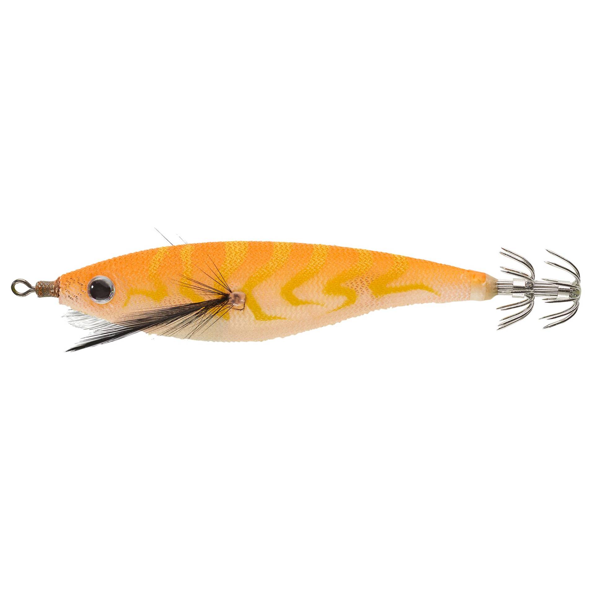 Tintenfischköder schwimmend EBI F 2.5/90 für Sepien/Kalmare orange von CAPERLAN