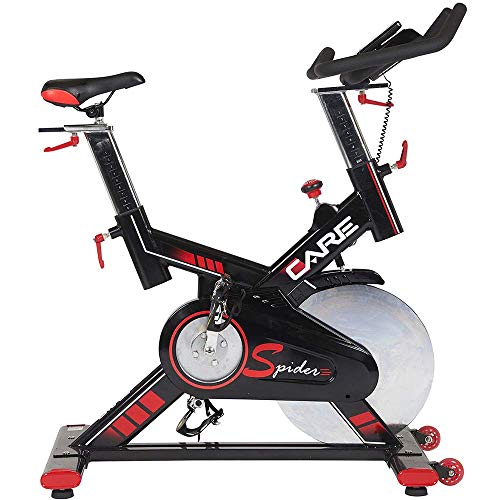 Care Fitness - Spinning Bike SPIDER Electronique - Spin Heimtrainer Fahrrad - Top Sportgerät für zuhause - Schwungmasse 24 kg - Realistisches Fahrerlebnis - Multifunktions Computer von CARE FITNESS