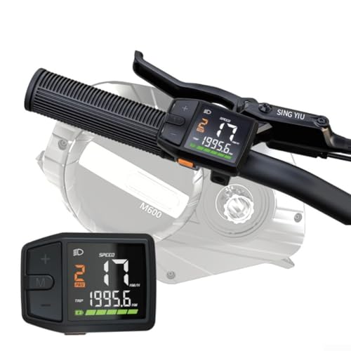 CARMOTTER E-Bike-LCD-Display Messgerät für E-Bike UART/CAN-Protokoll-Display für Elektrofahrräder Ersatz (CAN) von CARMOTTER