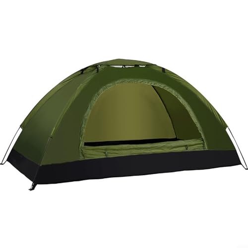 Ultraleichtes Campingzelt, Pop-Up-Zelt mit Tragetasche, wasserdicht und winddicht, Camping-Unterstände für Rucksackreisen, Ausflüge, Wandern (1 Person, Armeegrün) von CARMOTTER