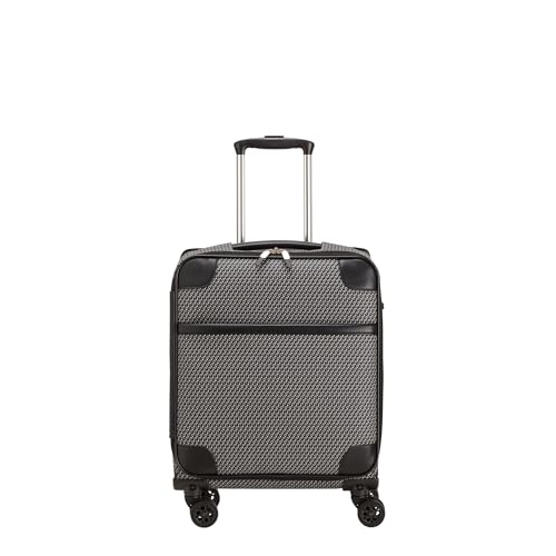 CARPISA – LUCKY LUGGAGE. Halbstarres Handgepäck der Größe S klein (40x55x20 cm) mit 4 abnehmbaren Rollen, Teleskopgriff und Adressaufkleber auf der Rückseite. von CARPISA