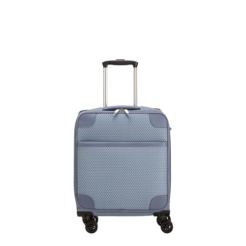 CARPISA – LUCKY LUGGAGE. Halbstarres Handgepäck der Größe S klein (40x55x20 cm) mit 4 abnehmbaren Rollen, Teleskopgriff und Adressaufkleber auf der Rückseite. von CARPISA