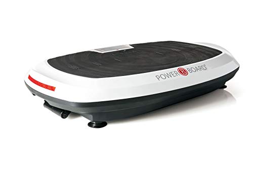 Vibrationsplatte Casada PowerBoard 2.1 in weiß-schwarz - Fitnessgerät und Vibrationsplattform für Fitnessübungen, Muskelentspannung und Anregung von Stoffwechsel, Fettverbrennung & Durchblutung von CASAdA health & beauty