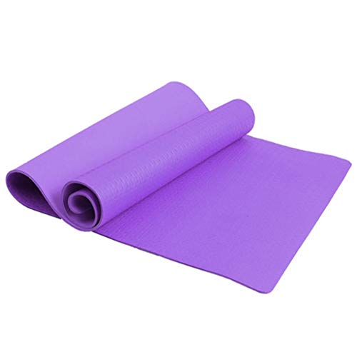 Yogamatte, 4 mm dick, rutschfest, für Gesundheit, Fitn, Yoga, gepolsterte Matte von CASNO