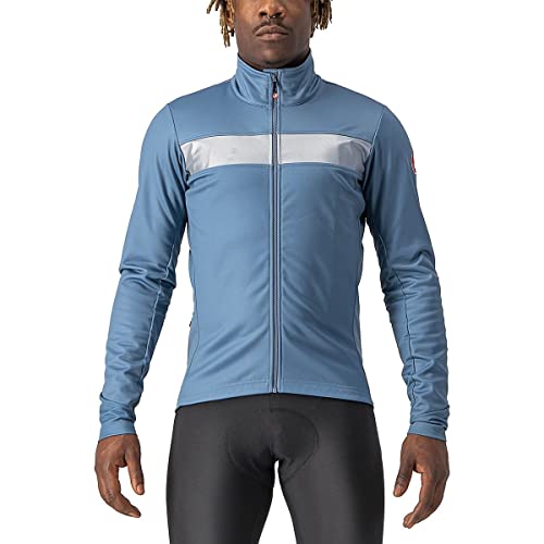 Castelli 4521503 RADDOPPIA 3 JACKET Jacket Men's STEEL BLUE/BLUE REFLEX XS von CASTELLI