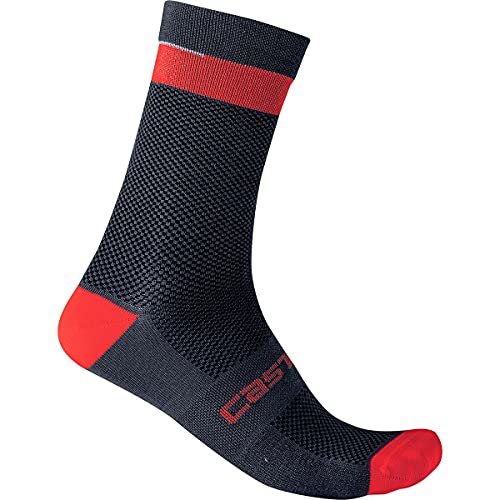 CASTELLI Herren Alpha 18 Socks, SAVILE BLUE/RED, S EU von CASTELLI