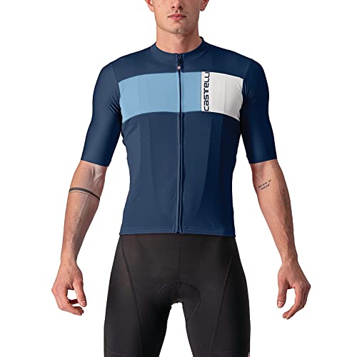 CASTELLI 4522023-424 PROLOGO 7 JERSEY T-shirt Men's Belgier Blau/Antriebsblau-Silbergrau M von CASTELLI