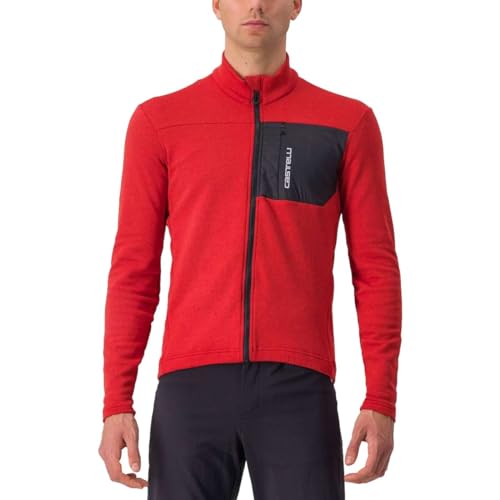 CASTELLI 4522505-642 UNLTD Trail Jersey Sweatshirt Herren Pompeian RED/Dark Gray Größe L von CASTELLI