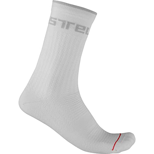 CASTELLI Herren Distanza 20 Socks, Weiß, XXL EU von CASTELLI