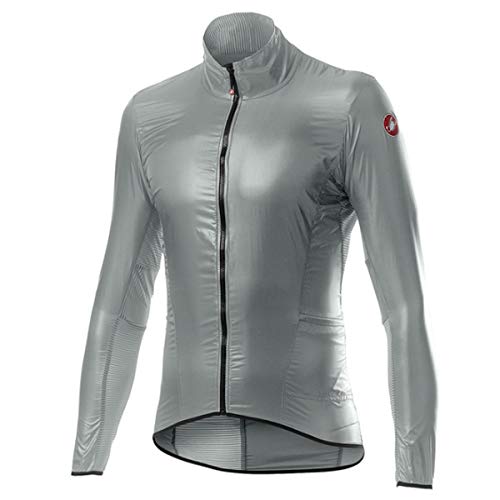 CASTELLI Men's Air Shell Jacket, Silber grau, 3XL von CASTELLI