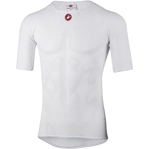 CASTELLI Men's CORE MESH 3 SS T-Shirt, Weiß, S-M von CASTELLI