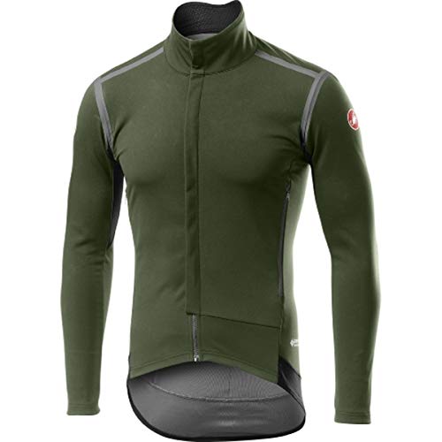 CASTELLI Perfect Ros Long Sleeve Sportjacke für Herren L Grün (Military Green) von CASTELLI