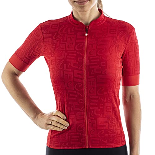 CASTELLI Women's Jacquard Jersey Promise Sweatshirt, Rot, M von CASTELLI