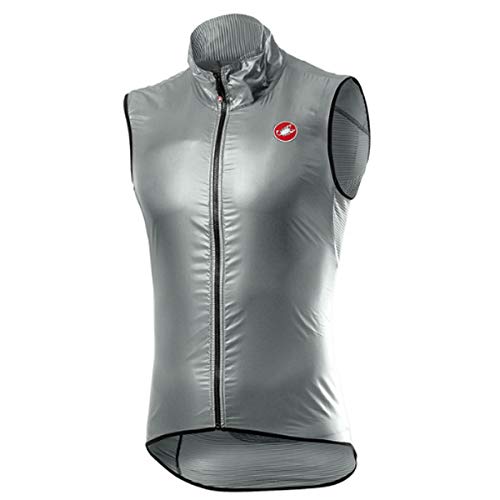 CASTELLI Men's ARIA Sports Vest, Silber Gray, S von CASTELLI