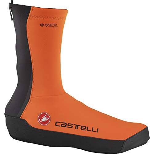 castelli Intenso Ul Shoecover Überschuhe für Fahrrad, Unisex, für Erwachsene, Orange, XL von CASTELLI