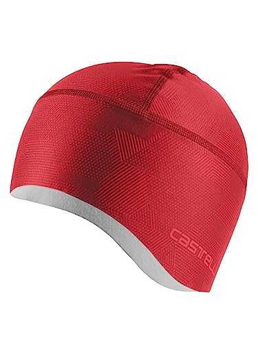 Castelli Men's PRO Thermal Skully Hat, RED, Uni von CASTELLI