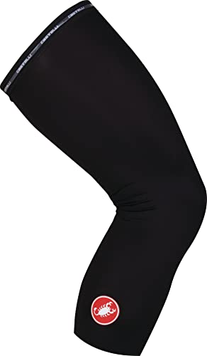 castelli Men's UPF 50+ Light Knee Skins Leg Warmers, Schwarz, XL von CASTELLI
