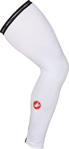 CASTELLI Men's UPF 50+ Light Leg Skins Warmers, Weiß, L von CASTELLI