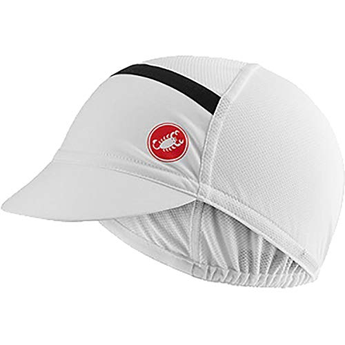 CASTELLI Ombra Cycling Cap Hat, Weiß, Einheitsgröße von CASTELLI