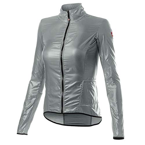 CASTELLI Women's Aria Shell W Jacket, Silber grau, L von CASTELLI