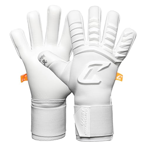 CATCH&KEEP Artico & Nero Torwarthandschuhe | Profi Fußballhandschuhe | 4mm Octopus Grip für maximalen Halt bei jedem Wetter | I-Grip Technologie & dynamischer Negativschnitt (Arktisweiß, 10) von CATCH & KEEP