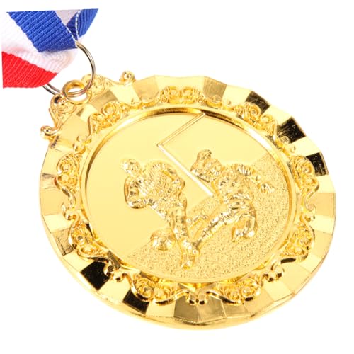 CAXUSD Fußball Trophäe Nackenband Medaille Aus Metall Party Medaille Dekorative Fußball Medaille Große Belohnungsmedaille Hängende Medaille Auszeichnungszubehör Dekorative von CAXUSD