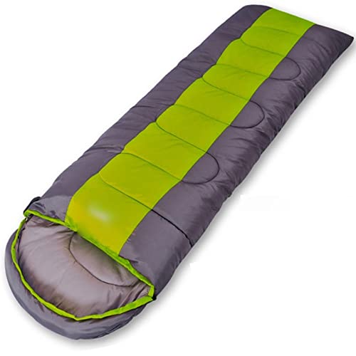 Schlafsäcke Camping-Schlafsack, Leichter Umschlag-Rucksackschlafsack für Outdoor-Reisen und Wandern (Grün 1,8 kg) von CCKUHN