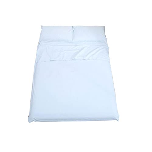 Schlafsäcke Ultraleichter Schlafsack, tragbar, für Outdoor-Camping, Wandern, Bettwäsche, Hotel, zusammenklappbarer Reiseumschlag (weiß, Einheitsgröße) von CCKUHN