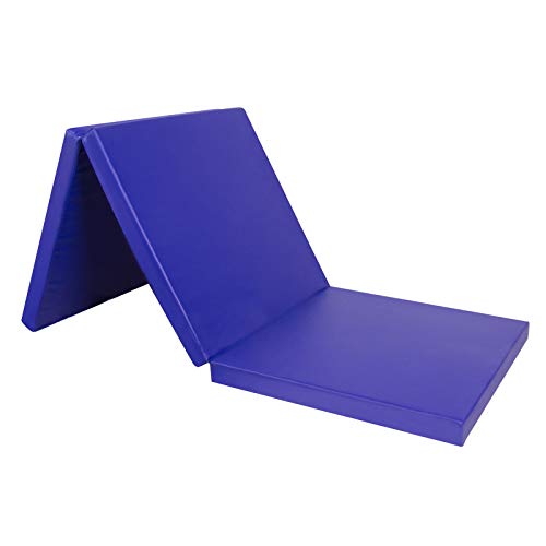 CCLIFE 180x60x5cm Klappbare Weichbodenmatte Turnmatte für Zuhause Fitnessmatte Gymnastikmatte rutschfeste Sportmatte Spielmatte, Farbe:Blau von CCLIFE