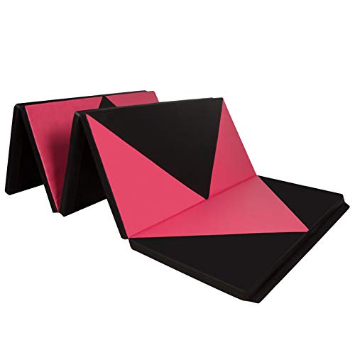 Farbe:Rosa 180x60x5cm CCLIFE 180x60x5cm Klappbare Weichbodenmatte Turnmatte Fitnessmatte Gymnastikmatte rutschfeste Sportmatte Spielmatte