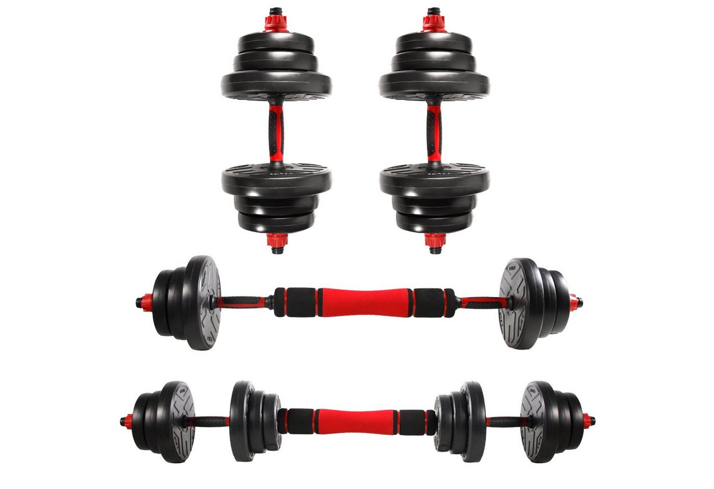 CCLIFE Hantel-Set verstellbar Hantel set Kurzhantel Langhantel Dumbbell Gewichte von CCLIFE