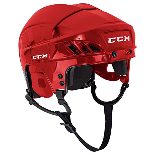 CCM HT50 HF Eishockeyhelm, Junior, Größe: XS (Rot) von CCM
