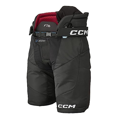 CCM Jetspeed FT6 Eishockeyhose für Herren, Senior (Schwarz, Größe: L) von CCM