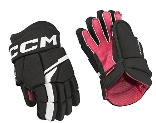 CCM Next Eishockey Handschuhe Youth (Schwarz/Weiß, Größe: 09) von CCM