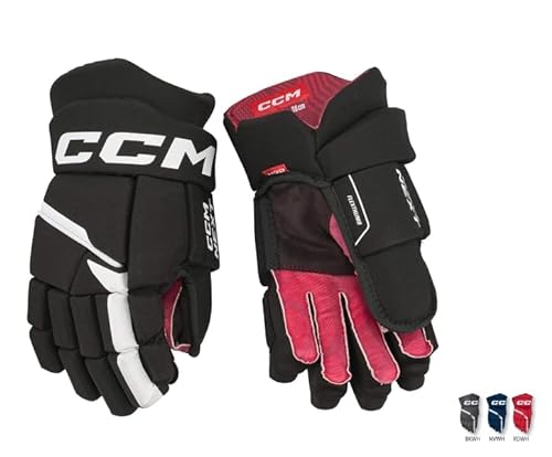 CCM Next Handschuhe Junior HGNEXT23, Größe:10 Zoll, Farbe:rot/weiß von CCM