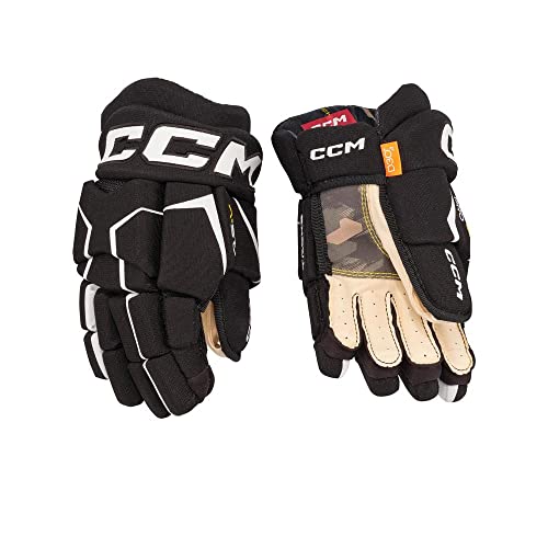 CCM Super Tacks AS-V Pro Handschuhe Bambini, Größe:9 Zoll, Farbe:schwarz/weiß von CCM