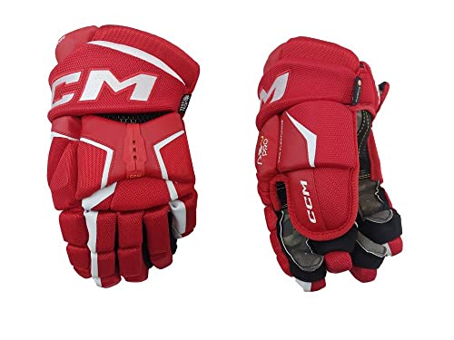 CCM Super Tacks AS-V Pro Handschuhe Junior, Größe:12 Zoll, Farbe:rot/weiß von CCM