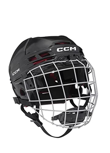 CCM Tacks 70 Helm Combo Bambini, Größe:Junior, Farbe:Schwarz von CCM