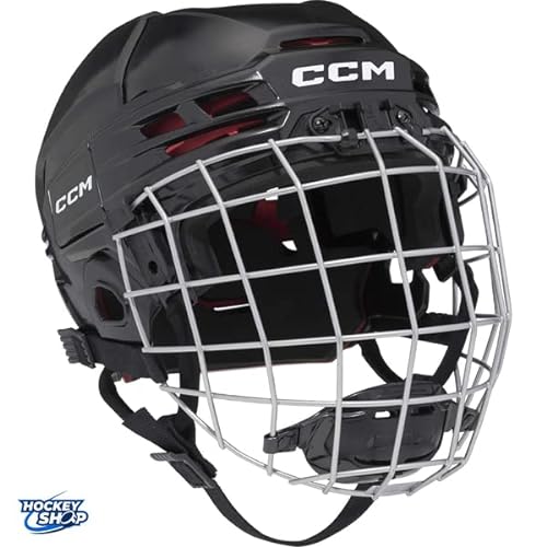 CCM Tacks 70 Helm Combo Junior, Farbe:Schwarz von CCM