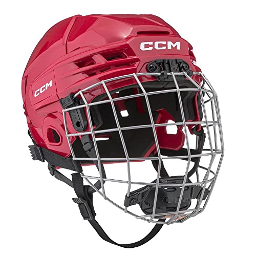 CCM Tacks 70 Helm Combo Junior, Größe:Junior, Farbe:Rot von CCM